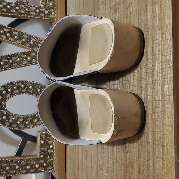 VERKA Women's Wooden Black Pokadots Clogs from Sweden - LEDIG Sz 8-8.5 - Picture 4 of 14